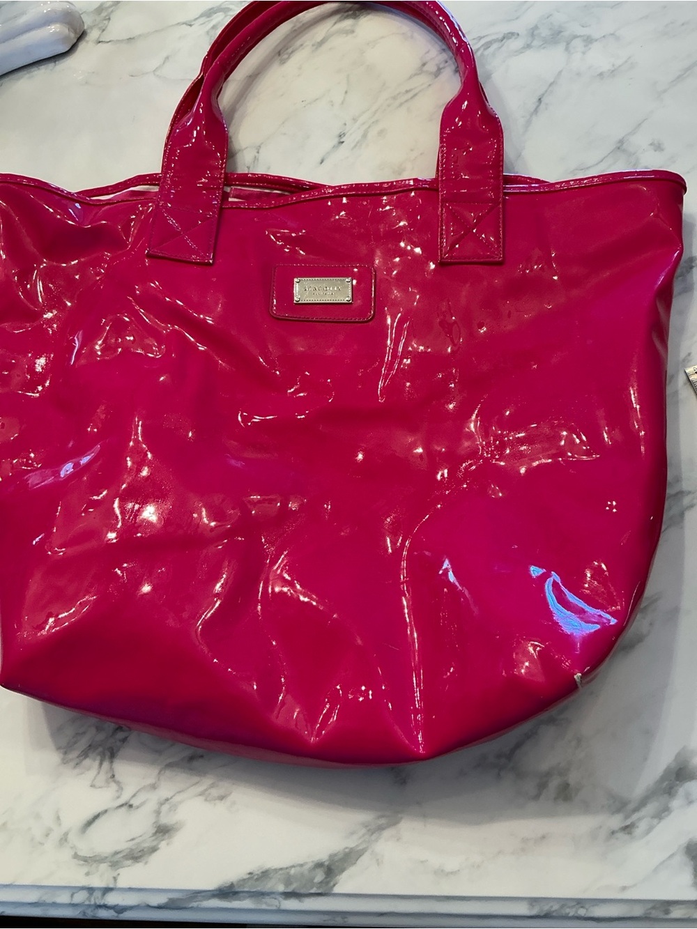 Pink Patent Tote Bag - Women